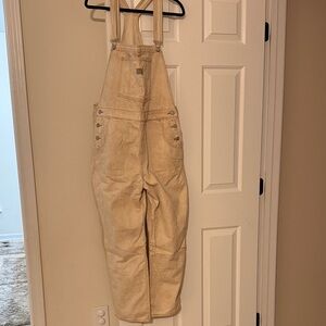 Levi Women's Cream Overalls. Size XL